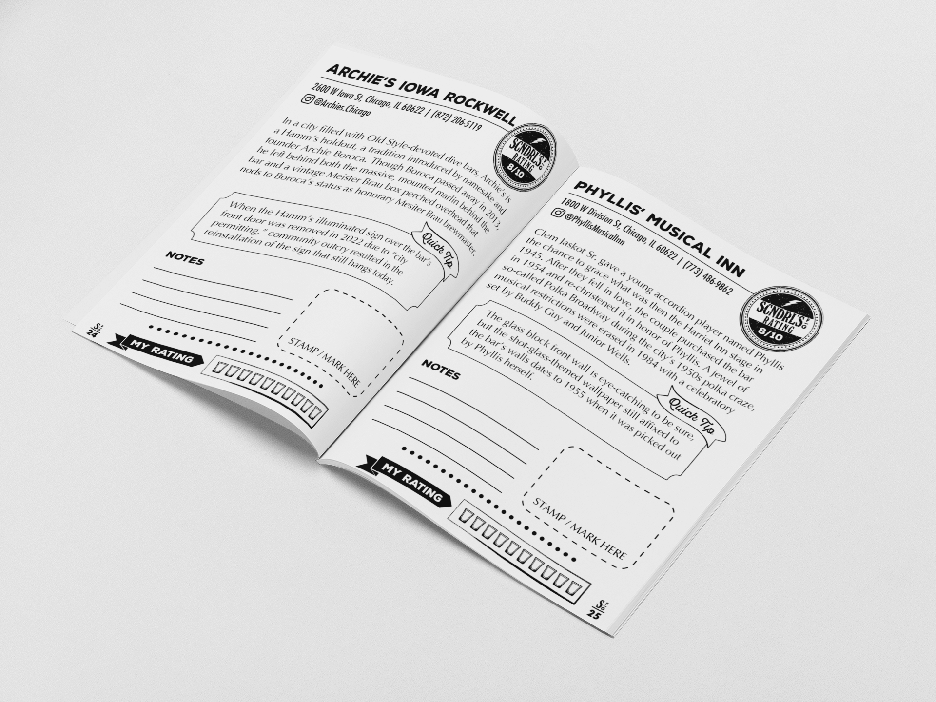 Chicago Dive Bar Passport - Listing Mockup