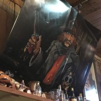 Happy Burro Chili & Beer - Nevada Dive Bar - Car Hood