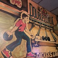 Dickey Lanes - Cleveland Dive Bar - Vintage Sign