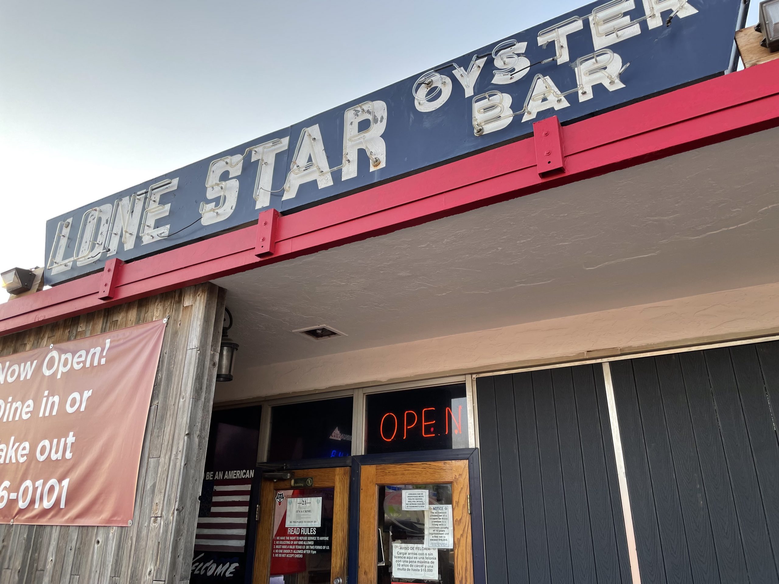 Lone Star Oyster Bar - Lubbock Dive Bar - Exterior