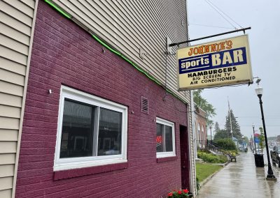 Johnnies Bar - Cheboygan Dive Bar - Sign