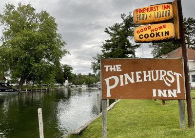 Pinehurst Inn - Indian River Dive Bar - River Sign