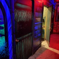 Aunt Tiki's - New Orleans Dive Bar - Black Light Bathroom