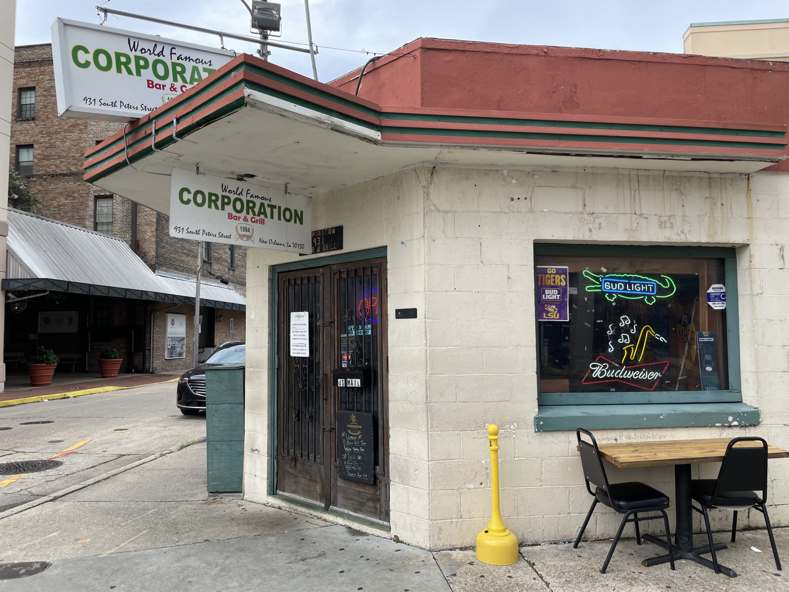 Corporation Bar - New Orleans Dive Bar - Front Door