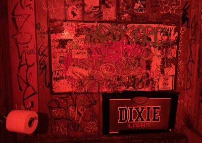 Snake & Jake Christmas Club Lounge - New Orleans Dive Bar - Bathroom