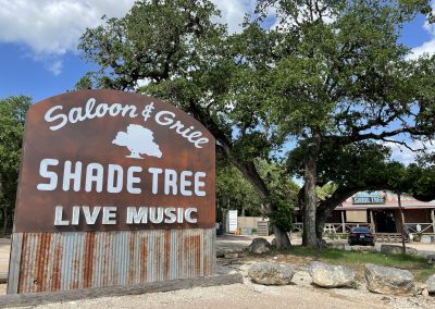 Shade Tree Saloon - Spring Branch Dive Bar - Sign