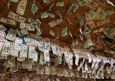 Bucksnort Saloon - Colorado Dive Bar - Dollar Bill Ceiling