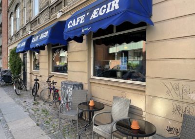 Cafe Aegir - Copenhagen Dive Bar - Front Awnings