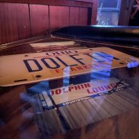 Dolphin Lounge - Columbus Dive Bar - License Plate