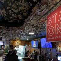 Cuzzy's - Minneapolis Dive Bar - Dollar Bill Ceiling