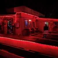 Burger Bar - Asheville Dive Bar - Exterior Rope Lights