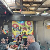 The Grapevine Bar - Dallas Dive Bar - Patio Mural