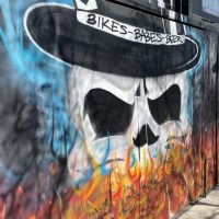 Reno's Chop Shop Saloon - Dallas Dive Bar - Mural