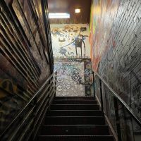 Wits End - Dallas Dive Bar - Staircase