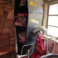 Devil's Backbone Tavern - Texas Dive Bar - Coffin Skeleton