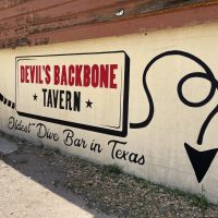 Devil's Backbone Tavern - Texas Dive Bar - Exterior Mural