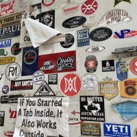 Happy Cow Bar & Grill - Hunter Texas Dive Bar - Sticker Door