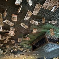 Mother Lode Bar & Deli - Sacramento Dive Bar - Ceiling Dollar Bills