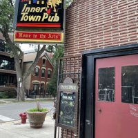 Inner Town Pub - Chicago Dive Bar - Front Door Sign