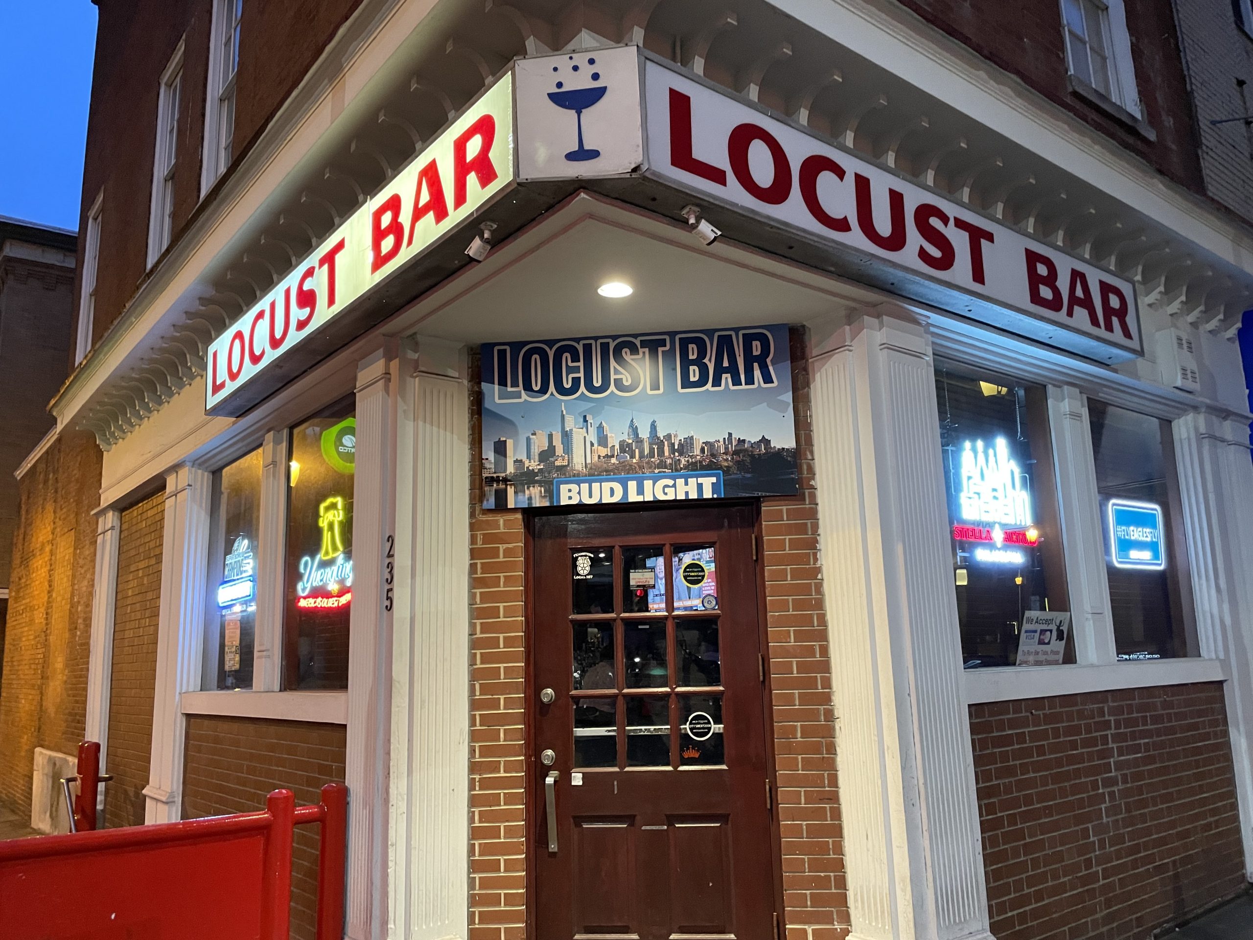 Locust Bar - Philadelphia Dive Bar - Exterior Sign