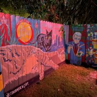 Big Star Bar - Houston Dive Bar - Fence Mural