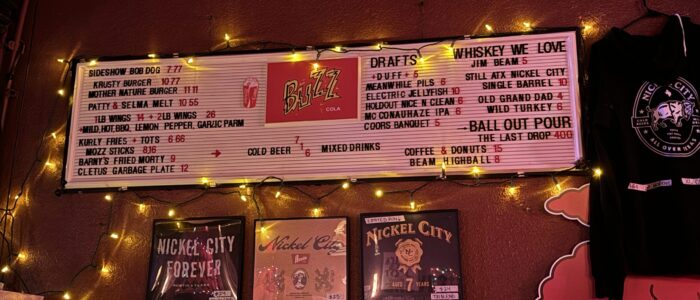 Nickel City - Austin Dive Bar - Interior