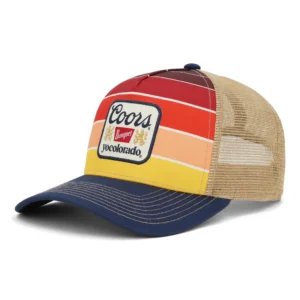 Coors Banquet Striped Fader Trucker Hat