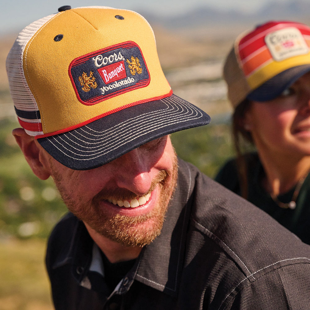 Coors Banquet Gold Retro Trucker Hat 5 Coors Banquet Gold Retro Trucker Hat - Image 5