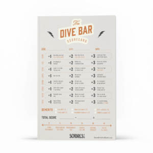 Dive Bar Scorecard Notepad