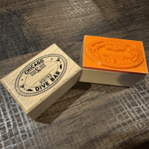 Chicago Dive Bar Passport Stamp & Ink Pad