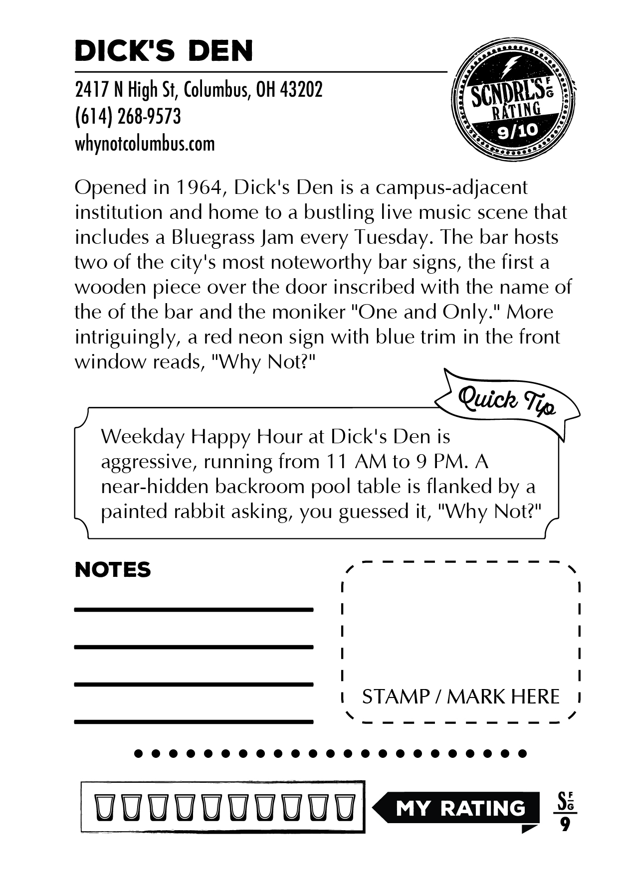 Columbus Dive Bar Passport 4 Columbus Dive Bar Passport - Image 4